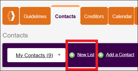 Contacts Tab to New List in NavBar Mar2026.png