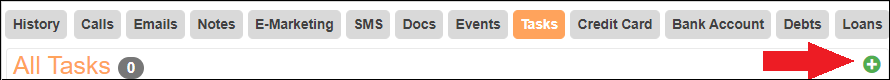 Client Dashboard to Tasks Green and White Plus Sign Apr2024.png