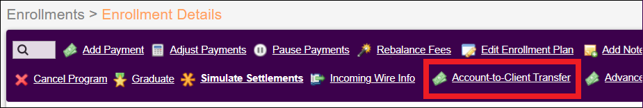 Enrollement Details Page to Account to Client Transfer May2026.png