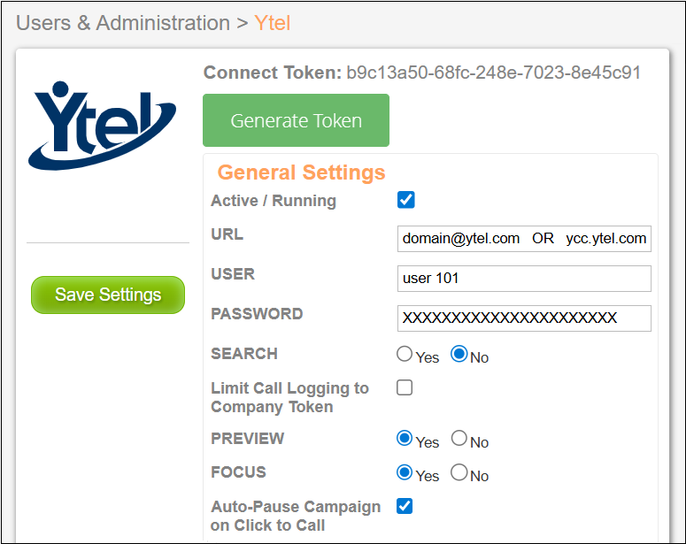Admin Tab to Settings to Ytel Nov2025.png