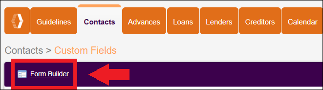 Contacts Tab to Custom Fields to Form Builder Jul2025.png