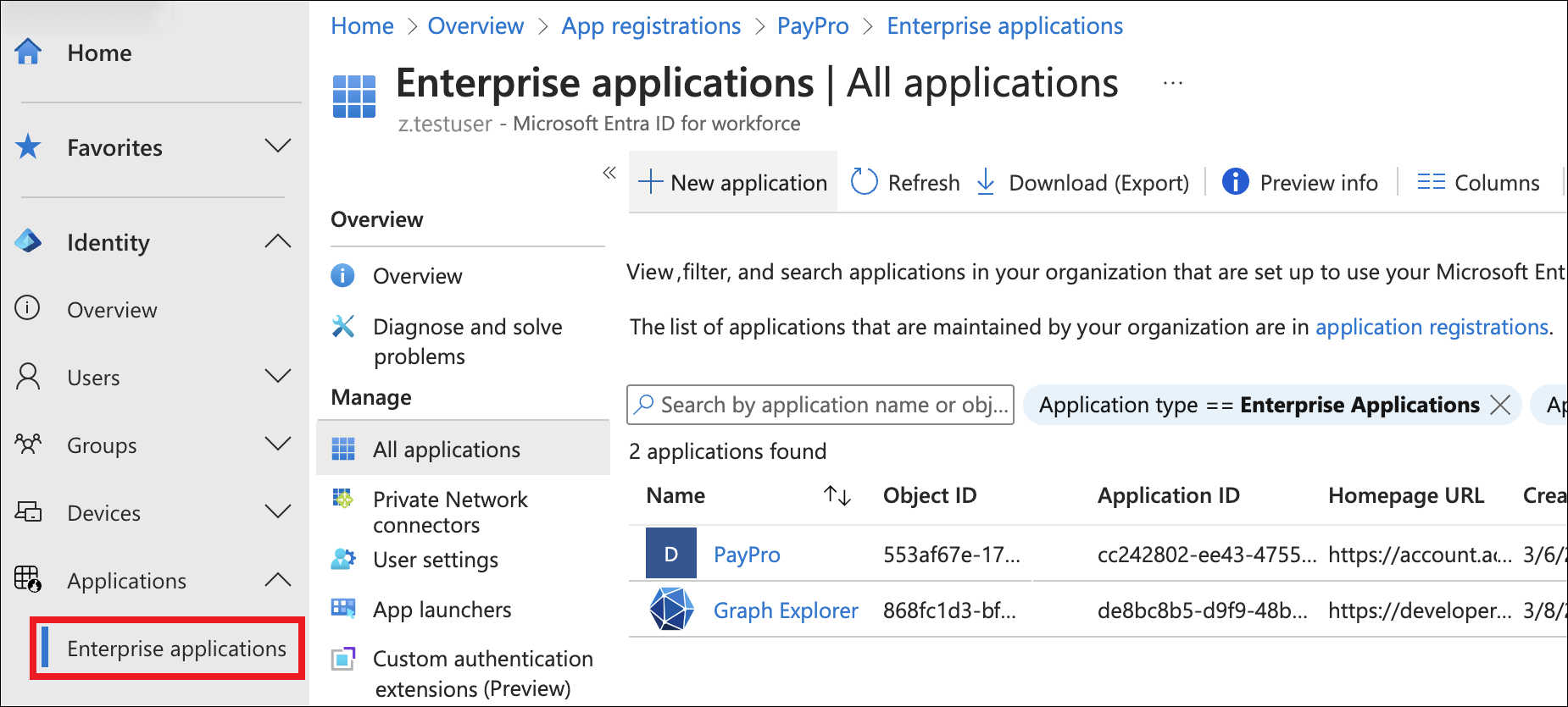 Entra SSO EnterpriseApps Page Jul2026.png