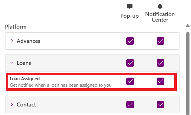 My Settings Page - Notifications Page Categories to Loans to Loan Row Jul2026.png