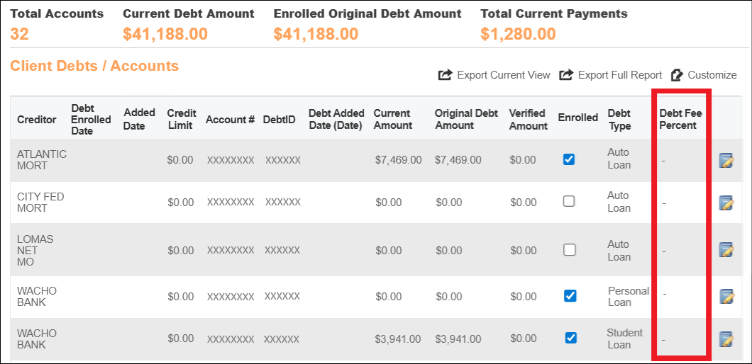 Debt Table showing Debt Fee Percent Sep2026.png