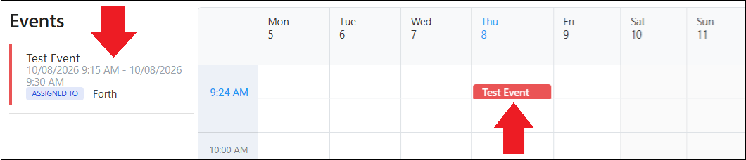 Calendar Tab View with Newly Set Event Shown Oct2026.png