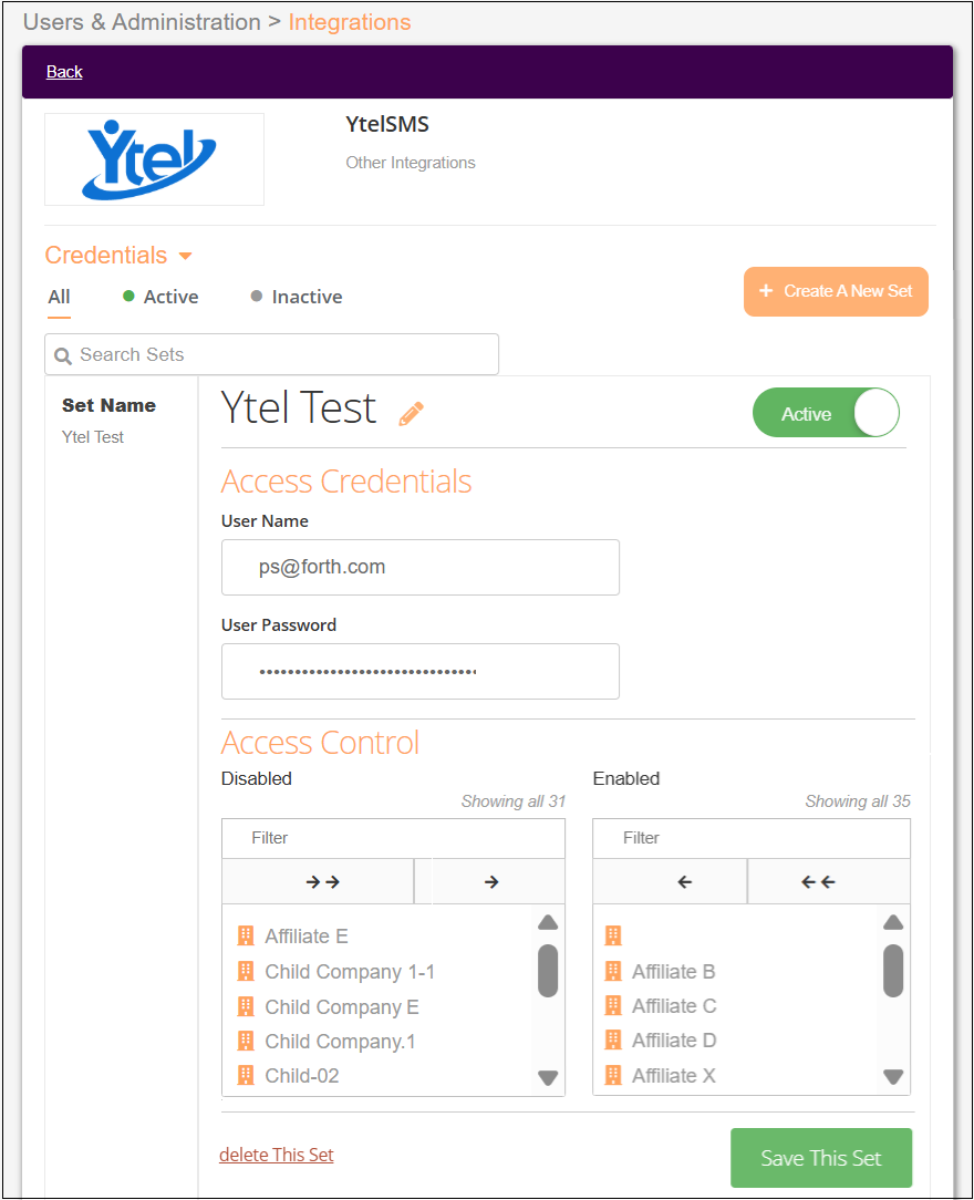 Ytel SMS - Integrations Page View Jan2026.png